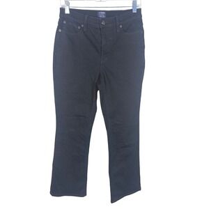 J.Crew‎ Mid-Rise Flare Crop Jeans Womens 27 Black Excellent Re-Imagined Denim